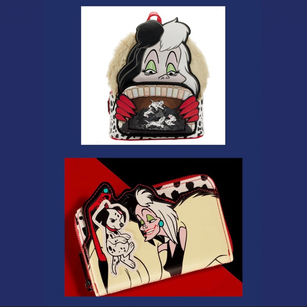 Matching Cruella Loungefly Backpack & Wallet